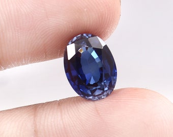 AAA Flawless Ceylon Blue Sapphire Oval Loose Gemstone Cut, Fine Quality Sapphire Ring & High Jewelry Making Ceylon Cut Gemstone 12x9 MM