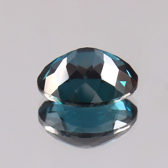 AAA Brazilian Indicolite Tourmaline: Oval Blue Green Gemstone