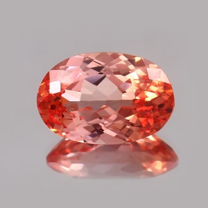 Extra Ravishing Bi-Color Ceylon Padparadscha Sapphire Loose Oval Gemstone Cut, Excellent Quality Sapphire Ring & Jewelry Making Cut 13.80 Ct