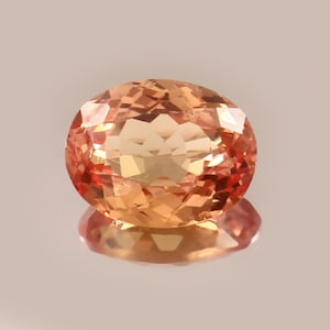 7.75 CT - AAA Flawless Bi-Color Ceylon Padparadscha Sapphire Oval Loose Gemstone Cut, Fine Quality Sapphire Ring & Jewelry Making Gemstone