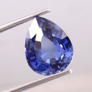 12x10 MM - AAA Flawless Ceylon Blue Sapphire Loose Pear Gemstone Cut, Wonderful Quality Sapphire Ring & Fabulous Jewelry Making Gemstone Cut
