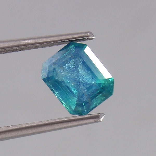 AAA Flawless Blue Green Bi Color Ceylon Teal Sapphire Loose Radiant Cut Gemstone, High Jewelry Sapphire Ring And Jewelry Making Cut 1.70 CT
