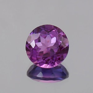 Saphir de Ceylan rose pourpre impeccable AAA, taille de pierres précieuses rondes en vrac, bague en saphir d'excellente qualité et fabrication de bijoux fins, pierre précieuse 10,40 mm
