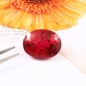 AAA Flawless Burma Ruby Oval Loose Gemstone Cut, Extreme Quality Museum Grade Ruby Pendant & Premium Jewelry Making Gemstone Cut 74.40 Ct