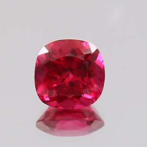 AAA Flawless Blood Red Mozambique Ruby Cushion Loose Gemstone Cut, High Quality Ruby Ring And Valentine&#39;s Jewelry Making Gemstone Cut 8x8 MM