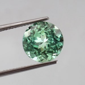 AAA 7x7 MM Flawless Ceylon Green Spinel Loose Round Gemstone Cut, Fine Quality Spinel Ring And Valentine&#39;s Jewelry Making Gemstone Round