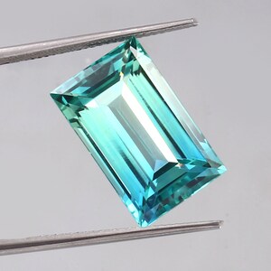 AAA Flawless Bi Color Ceylon Parti Sapphire Loose Baguette Gemstone Cut, Premium Quality Sapphire Pendant & Fine Jewelry Making Cut 17.80 CT