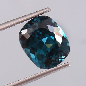 AAA Flawless Mozambique Blue Green Tourmaline Loose Cushion Gemstone Cut, Fine Quality Tourmaline Ring & Jewelry Making Gemstone Cut 10x8 MM