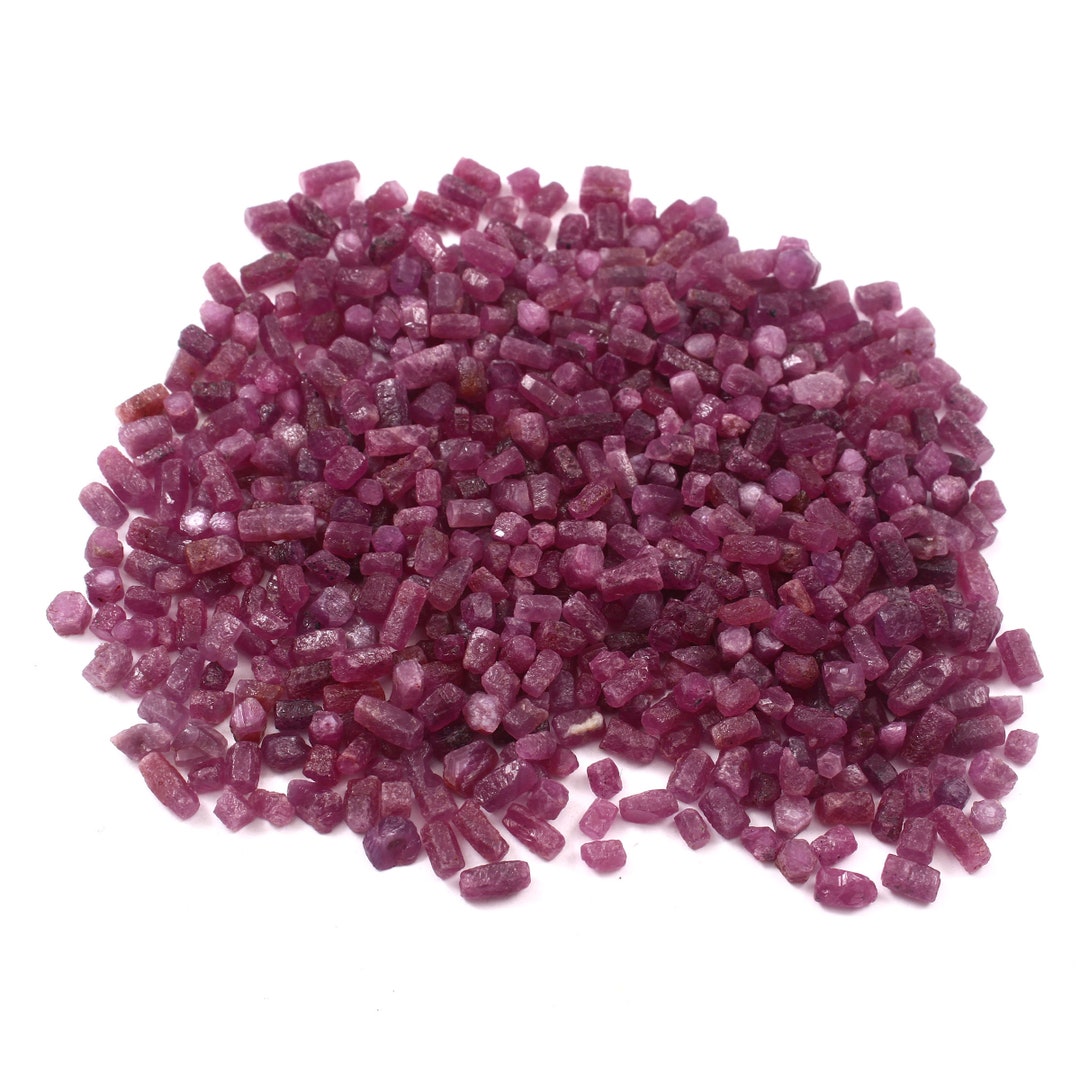 Ruby Stone Stick Natural Ruby Rough Sticks 4 to 7 MM Pinkish Red Earthmined Gemstone Lot ...