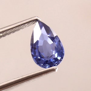 AAA Flawless Ceylon Blue Sapphire Loose Pear Gemstone Cut, Wonderful Quality Sapphire Ring & Fabulous Jewelry Making Gemstone Cut 8x5 MM