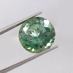 AAA Flawless Australian Parti Sapphire Loose Round Gemstone Cut, Fine Quality Sapphire Ring & Premium Jewelry Making Cut 16.60 Ct - 15x15 MM