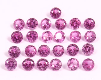 2.00MM to 4.00 MM - AAA Flawless Ceylon Pink Sapphire Loose Round Gemstone Cut, Fine Quality Sapphire Jewelry Setting Gemstone Diamond Cut
