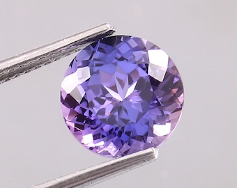 AAA Ceylon Purple Sapphire, 9x9 mm Round Cut Loose Gemstone