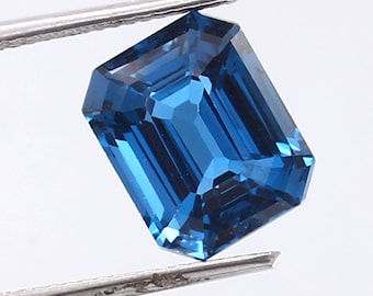 AAA Indicolite Blue Tourmaline Radiant Cut Gemstone 10x8 MM | Wedding Ring And Jewelry Making Flawless Loose Birthstone