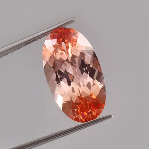 AAA Flawless Bi-Color Ceylon Padparadscha Sapphire Loose Oval Gemstone Cut, Excellent Quality Sapphire Ring & Jewelry Making Cut 17.40 Ct
