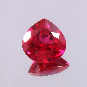 AAA Flawless Mozambique Pigeon Red Ruby Loose Heart Gemstone Cut, Fine Quality Ruby 10x10 MM Fashion Jewelry Making Tool & Ring Raw