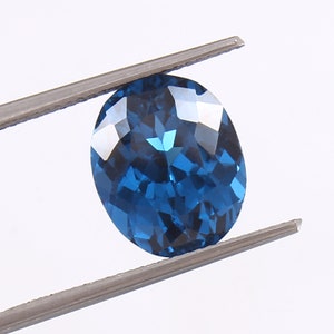 AAA onberispelijke indicoliet blauwe toermalijn losse ovale edelsteen geslepen, uitstekende kwaliteit toermalijn fijne sieraden en ringen maken edelsteen 6,90 kt