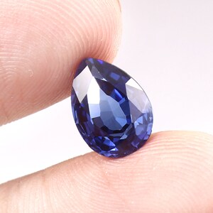 AAA Flawless Ceylon Blue Sapphire Loose Pear Gemstone Cut, Excellent Quality Sapphire Ring & Fine Jewelry Making Gemstone Cut 11x8 MM