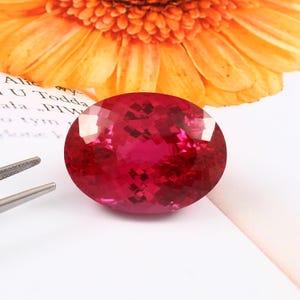 AAA Flawless Burma Ruby Oval Loose Gemstone Cut, Extreme Quality Museum Grade Ruby Pendant & Premium Jewelry Making Gemstone Cut 103.70 Ct