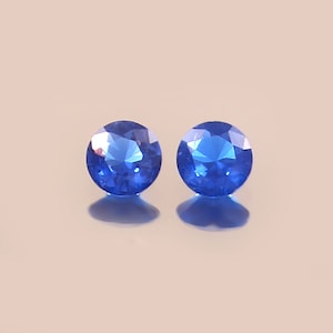 AAA onberispelijke ceylonblauwe spinel losse ronde edelsteen geslepen, extreme kwaliteit spineloorbellen en premium sieraden maken van edelsteen gesneden 3 x 3 mm