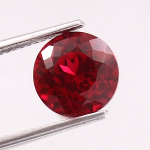 AAA Flawless Blood Red Mozambique Ruby Loose Round Gemstone Cut, Excellent Quality Ruby Ring & Fine Jewelry Making Gemstone Cut 9x9 MM