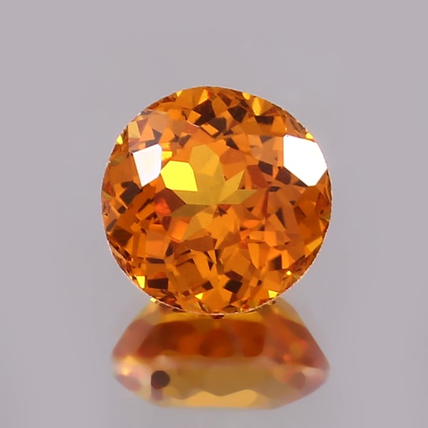 AAA 8x8 MM Flawless Ceylon Fanta Orange Sapphire Loose Round Gemstone Cut, Fine Quality Sapphire Ring And Jewelry Making Gemstone Cut