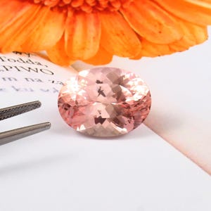 27.65 CT - AAA Flawless BI-Color Ceylon Padparadscha Sapphire Oval Loose Gemstone Cut, Excellent Quality Sapphire Ring & Jewelry Making Cut