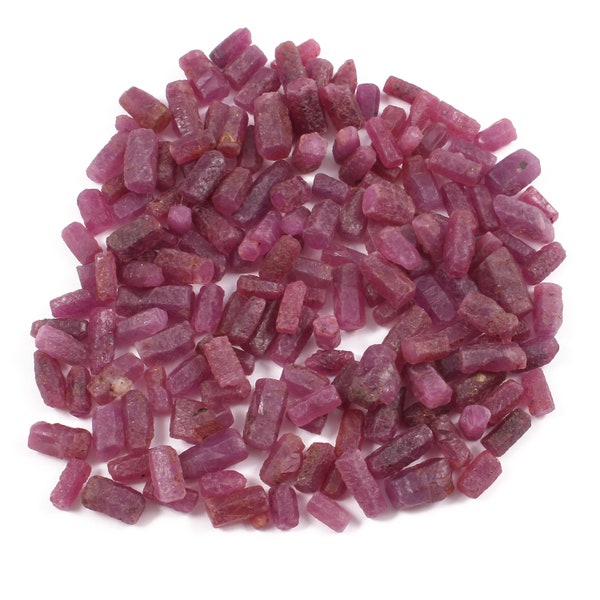 AAA 100% Natural Earthmined HIgh End Loose Ruby Gemstone Rough,Precious Ruby Sticks,Fine Quality Healing Crystal,Rock,Wiccan,Ruby Raw Lot