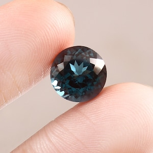 AAA Flawless Mozambique Blue Green Tourmaline Loose Round Gemstone Cut, Premium Quality Tourmaline Ring & Fine Jewelry Making Cut 13x13 MM