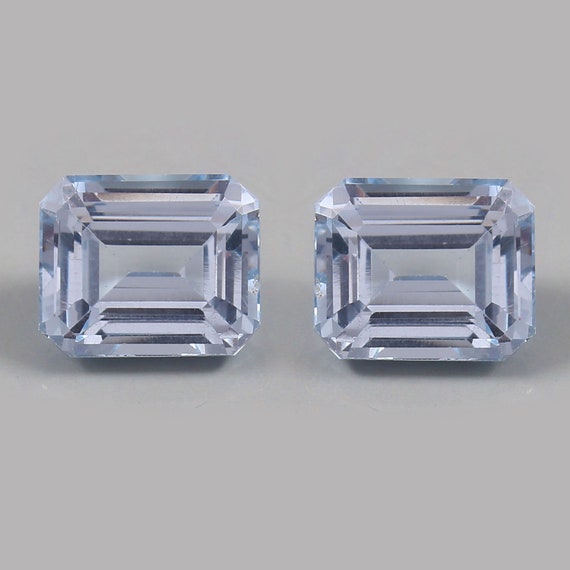 Natural Aquamarine Gemstone – Oval Cut 1/2 CT – Light Blue – Brazil – 6x4mm – VS Clarity