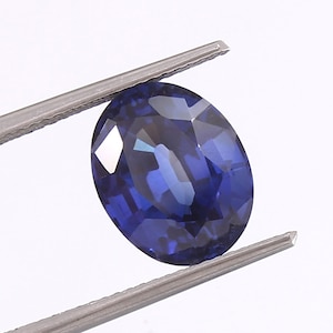 AAA 10x8 MM Flawless Ceylon Cornflower Blue Sapphire Loose Oval Gemstone Cut / Fine Quality Calibrated Sapphire Ring & Jewelry Making Cut