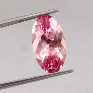 9.55 CT - AAA Flawless Peach Bi Color Ceylon Padparadscha Sapphire Loose Oval Gemstone Cut, Fine Quality Sapphire Ring & Jewelry Making Cut