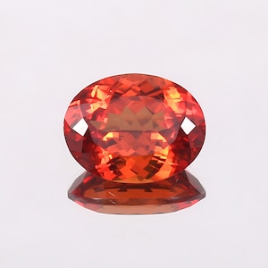 AAA Flawless Orange Ceylon Padparadscha Sapphire Loose Oval Gemstone Cut, Fine Quality Sapphire Ring And Jewelry Making Raw 10x8 MM