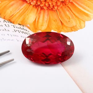 AAA Flawless Burma Ruby Oval Loose Gemstone Cut, Extreme Quality Museum Grade Ruby Pendant & Premium Jewelry Making Gemstone Cut 87.90 Ct