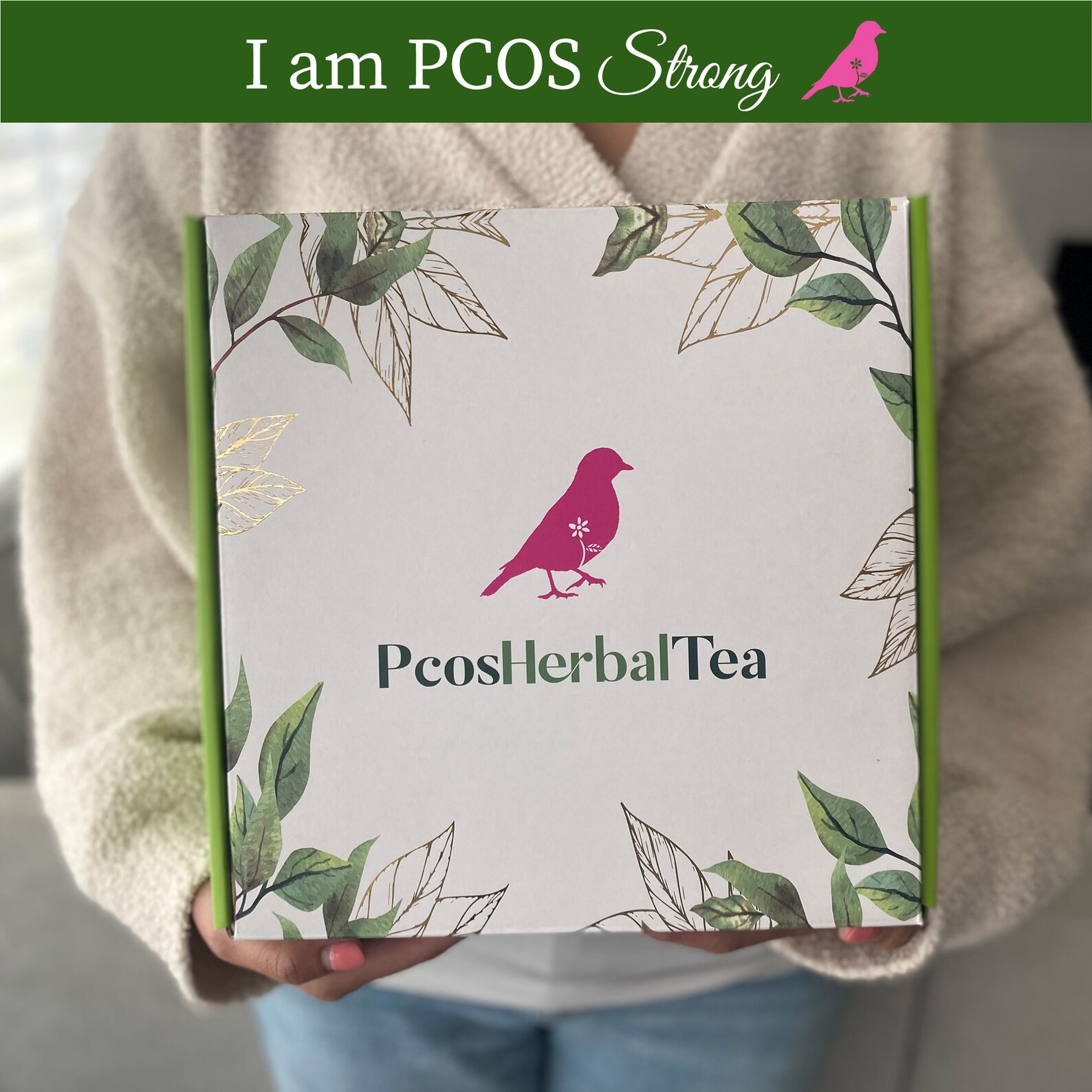 PCOS Herbal Tea Box Kit Contains Spearmint Organic Tea Etsy