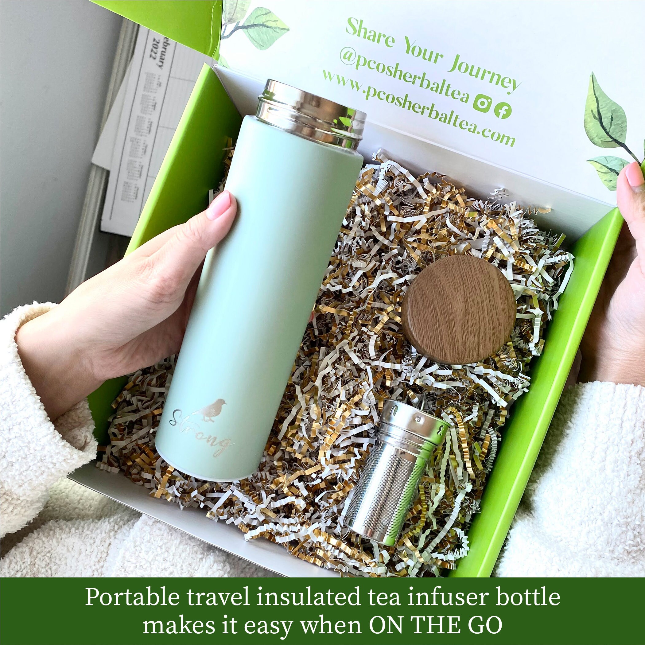 PCOS Herbal Tea Box Kit Contains Spearmint Organic Tea Etsy