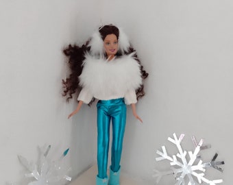 Traje de invierno para muñecas de escala 1/6, regalo de Navidad de Papá Noel