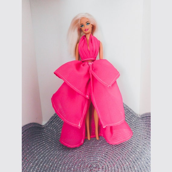 pink barbie gown