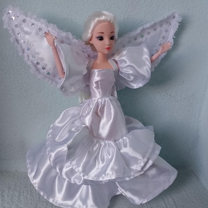 Angel costume for 12 inches dolls, one sixth scale clothing