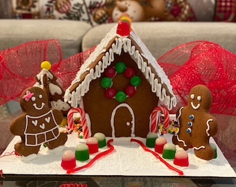 Gingerbread House Kit Etsy Gingerbread House Kit Etsy