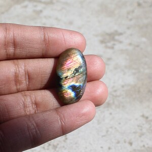 Awesome Natural Labradorite Gemstone,Multi Flashy Labradorite Cabochon,Loose Gemstone,Smooth Polish,Jewelry Making,27x15x6 MM,23.0 Ct