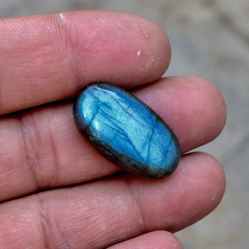 Awesome Natural Labradorite Gemstone,Multi Flashy Labradorite Cabochon,Loose Gemstone,Smooth Polish,Jewelry Making,27x15x6 MM,23.0 Ct