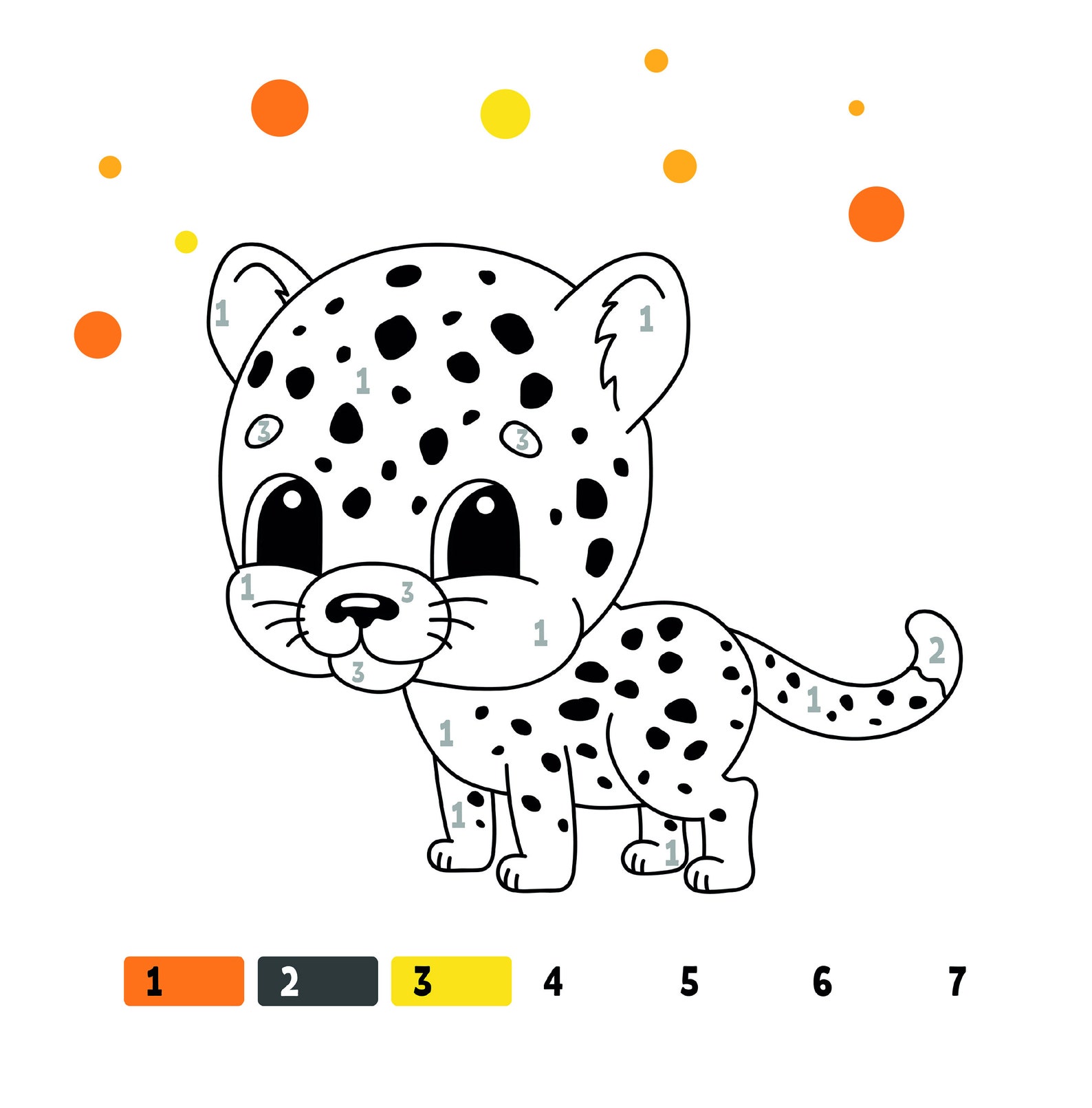 Paint by Numbers Paintbook for Children 3 years and older Etsy