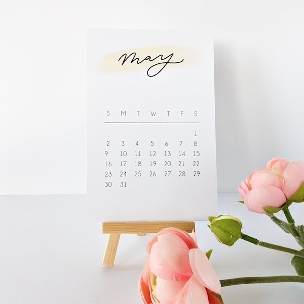 4x6 Desk Calendar - Etsy