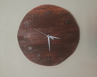 Rustic Wooden Clock