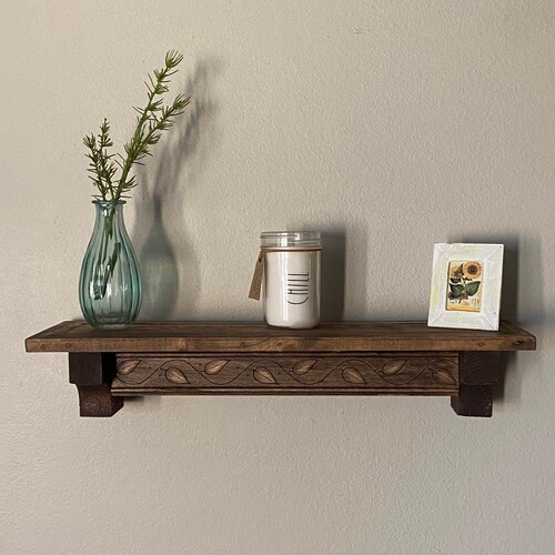 Wooden Shelf Etsy