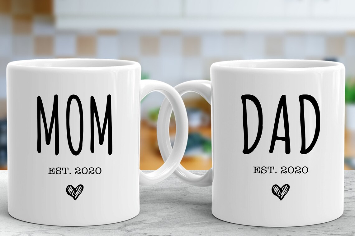 New Mom and Dad Mugs Gifts for New Mom and Dad Baby Etsy