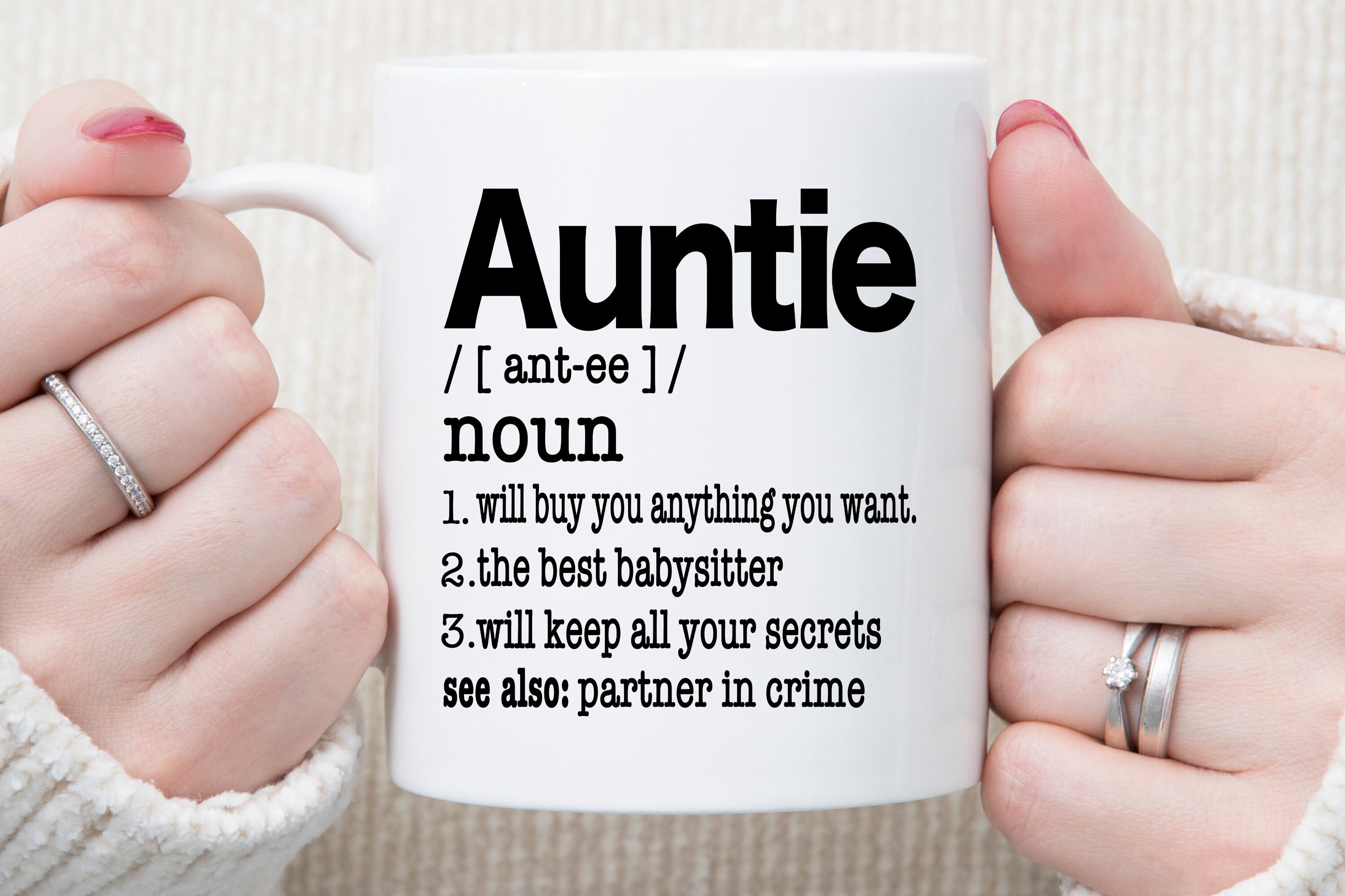 Auntie Definition Auntie Mug Promoted To AuntieDefinition Etsy