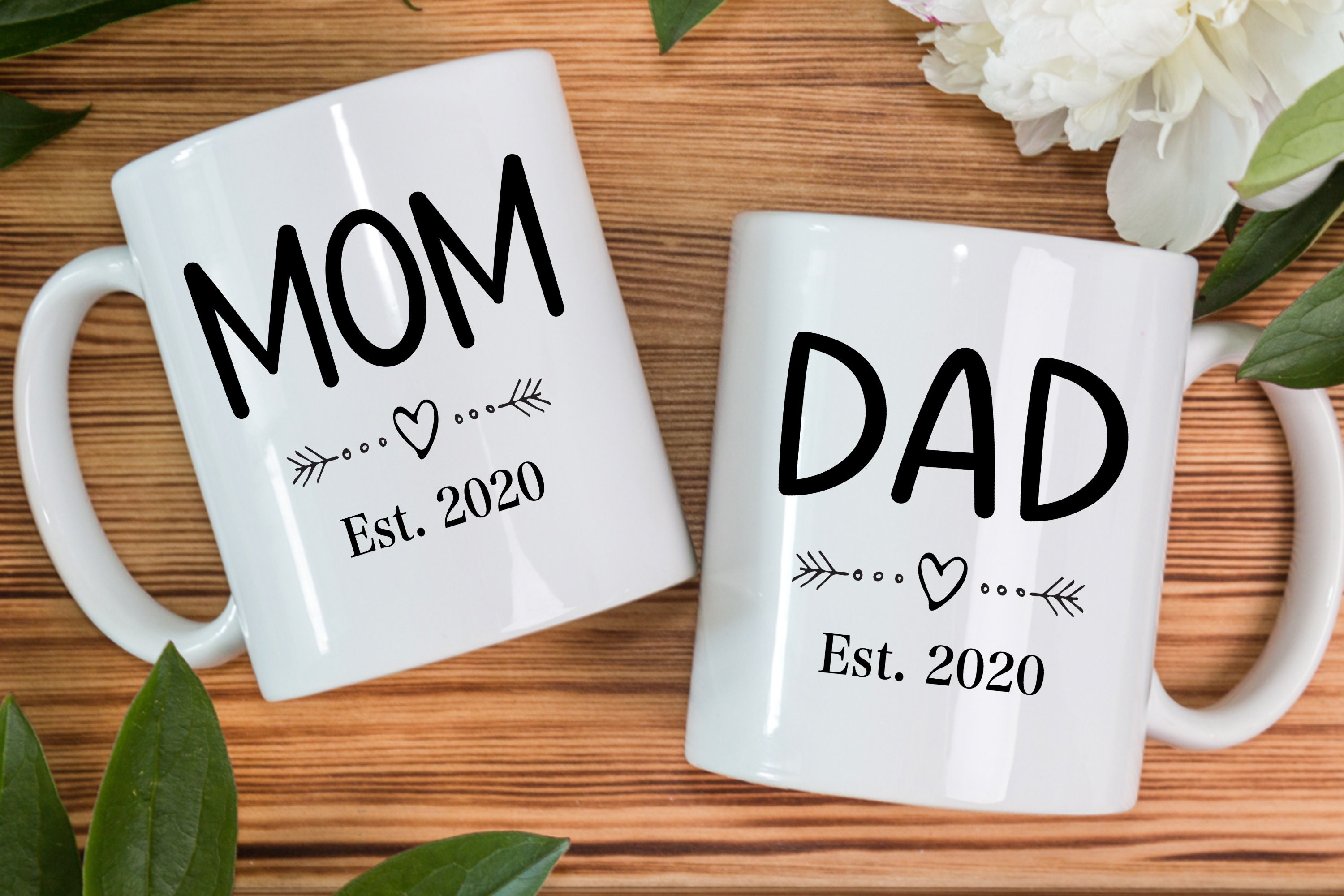 New Mom And Dad Mugs Gifts For New Mom And Dad New Mom Mug Etsy