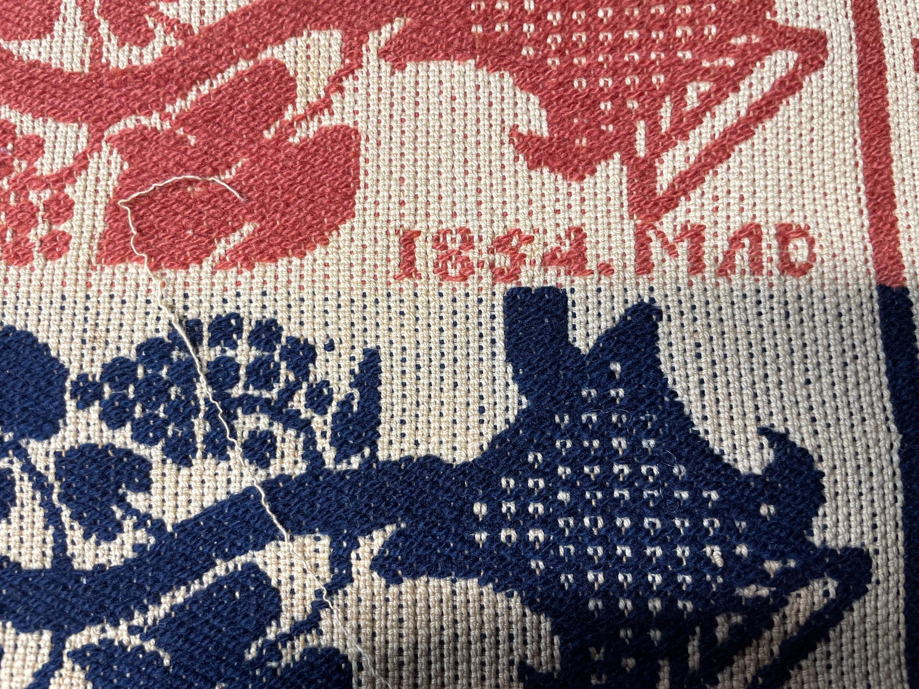 ジャカード織機のタペストリー ヴィンテージ 1854 - Etsy 日本